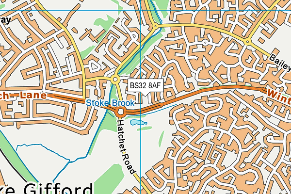 BS32 8AF map - OS VectorMap District (Ordnance Survey)