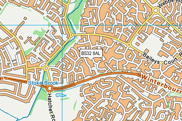 BS32 8AL map - OS VectorMap District (Ordnance Survey)