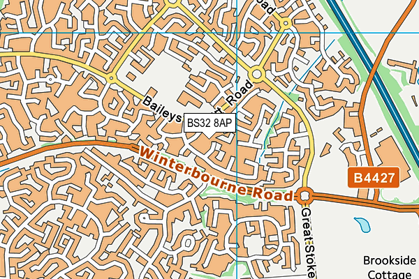 BS32 8AP map - OS VectorMap District (Ordnance Survey)