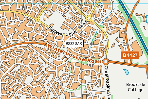 BS32 8AR map - OS VectorMap District (Ordnance Survey)