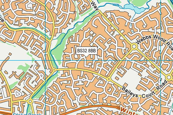 BS32 8BB map - OS VectorMap District (Ordnance Survey)