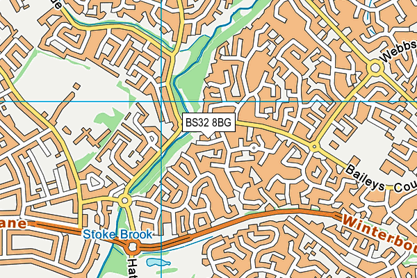 BS32 8BG map - OS VectorMap District (Ordnance Survey)
