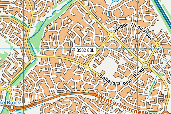 BS32 8BL map - OS VectorMap District (Ordnance Survey)