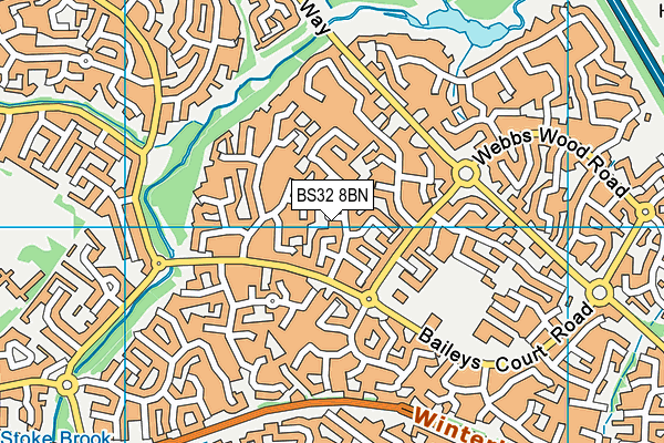 BS32 8BN map - OS VectorMap District (Ordnance Survey)