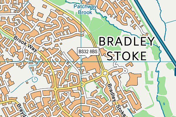 Anytime Fitness (Bristol Bradley Stoke) map (BS32 8BS) - OS VectorMap District (Ordnance Survey)