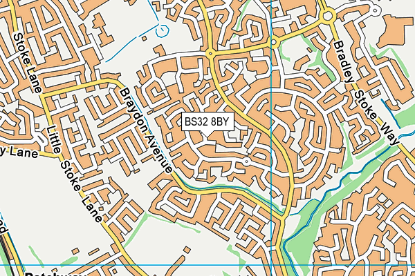 BS32 8BY map - OS VectorMap District (Ordnance Survey)