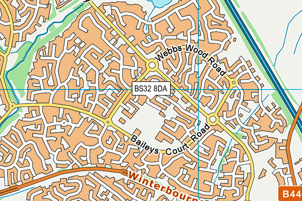 BS32 8DA map - OS VectorMap District (Ordnance Survey)