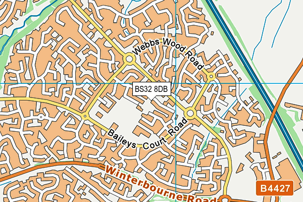 BS32 8DB map - OS VectorMap District (Ordnance Survey)