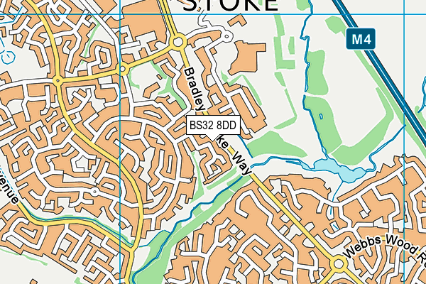 BS32 8DD map - OS VectorMap District (Ordnance Survey)