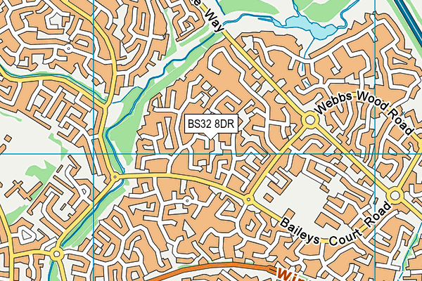 BS32 8DR map - OS VectorMap District (Ordnance Survey)