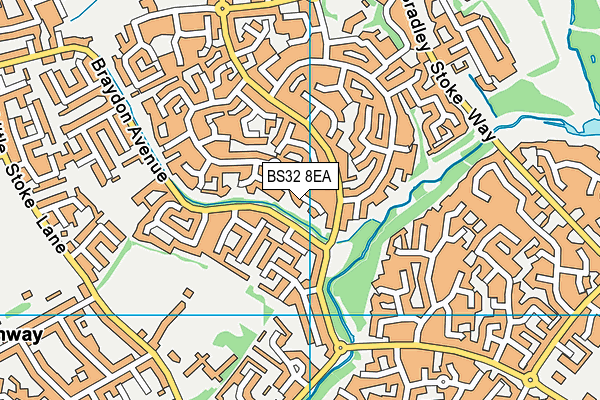 BS32 8EA map - OS VectorMap District (Ordnance Survey)