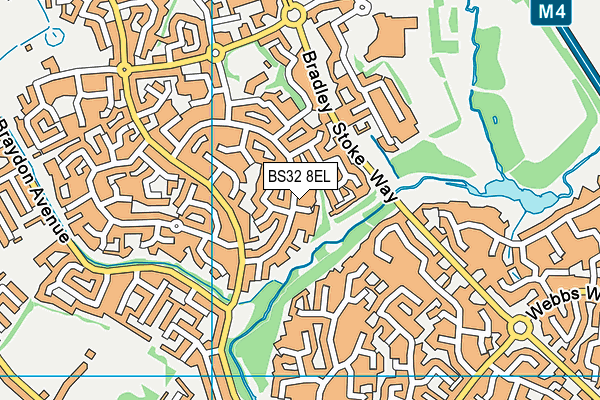 BS32 8EL map - OS VectorMap District (Ordnance Survey)