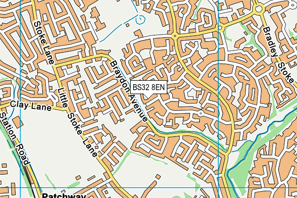 BS32 8EN map - OS VectorMap District (Ordnance Survey)