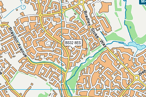 BS32 8ES map - OS VectorMap District (Ordnance Survey)