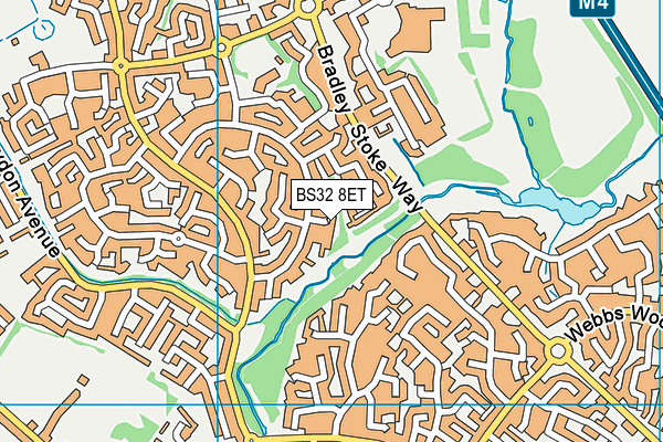 BS32 8ET map - OS VectorMap District (Ordnance Survey)