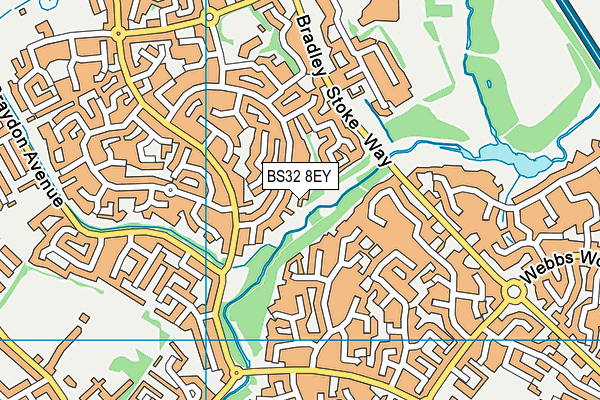 BS32 8EY map - OS VectorMap District (Ordnance Survey)