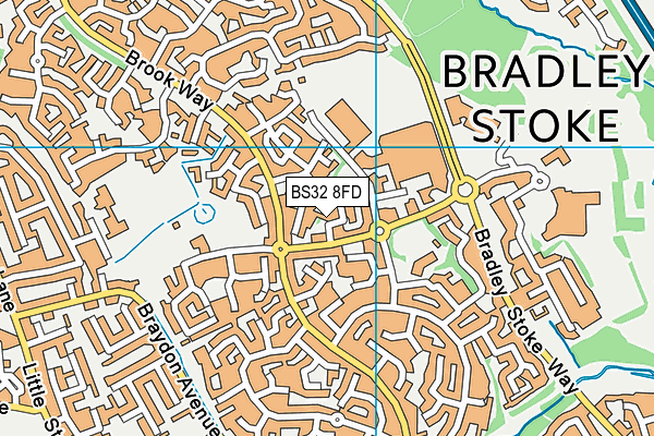 BS32 8FD map - OS VectorMap District (Ordnance Survey)