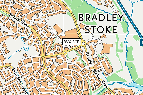 BS32 8GE map - OS VectorMap District (Ordnance Survey)