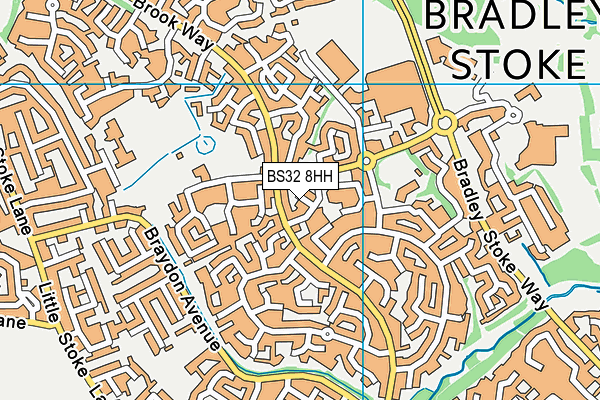 BS32 8HH map - OS VectorMap District (Ordnance Survey)