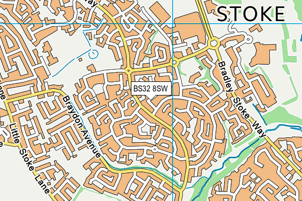 BS32 8SW map - OS VectorMap District (Ordnance Survey)