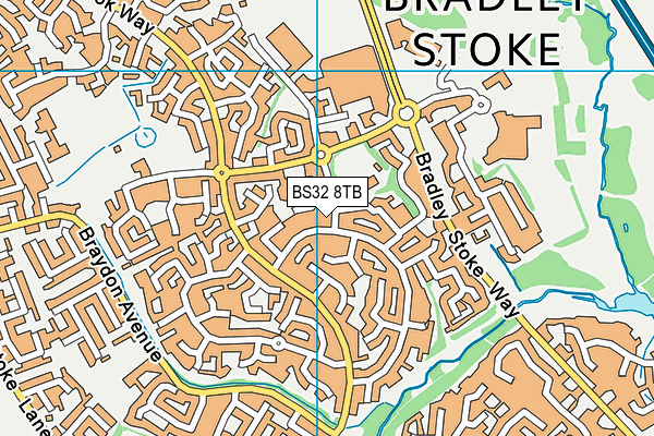 BS32 8TB map - OS VectorMap District (Ordnance Survey)