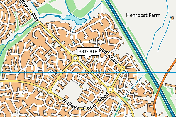 BS32 8TP map - OS VectorMap District (Ordnance Survey)