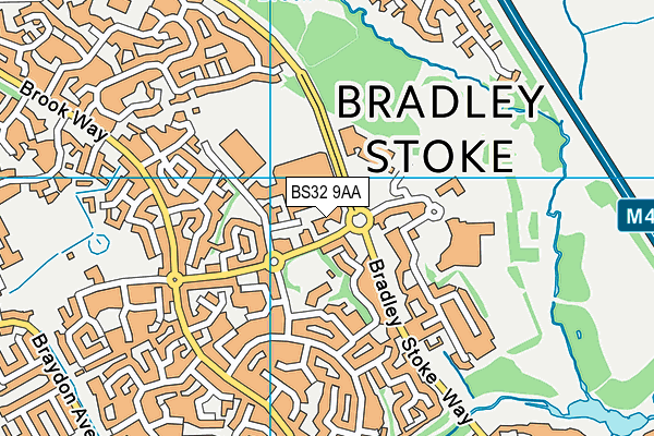 BS32 9AA map - OS VectorMap District (Ordnance Survey)