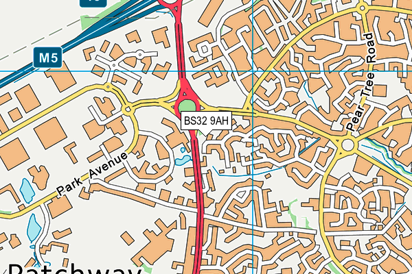 BS32 9AH map - OS VectorMap District (Ordnance Survey)