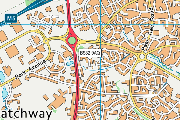 BS32 9AQ map - OS VectorMap District (Ordnance Survey)