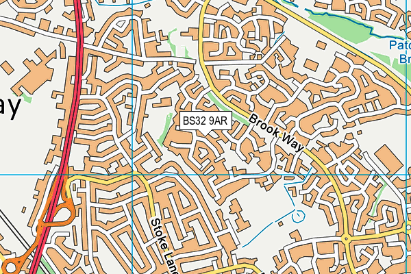 BS32 9AR map - OS VectorMap District (Ordnance Survey)