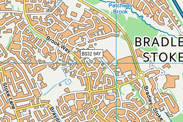 BS32 9AY map - OS VectorMap District (Ordnance Survey)