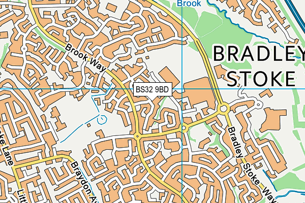 BS32 9BD map - OS VectorMap District (Ordnance Survey)