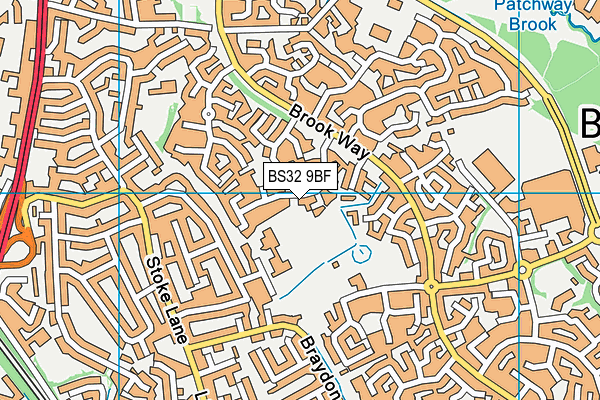 BS32 9BF map - OS VectorMap District (Ordnance Survey)