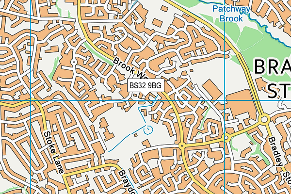 BS32 9BG map - OS VectorMap District (Ordnance Survey)