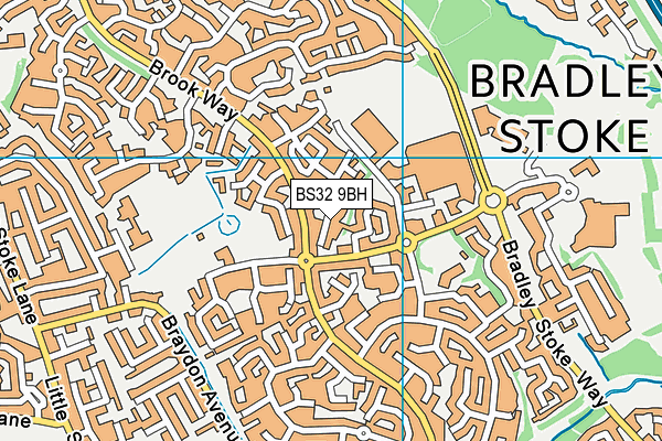 BS32 9BH map - OS VectorMap District (Ordnance Survey)