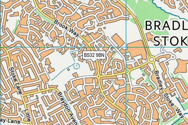 BS32 9BN map - OS VectorMap District (Ordnance Survey)