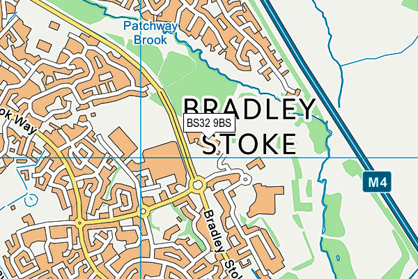 Bradley Stoke Active Lifestyle Centre map (BS32 9BS) - OS VectorMap District (Ordnance Survey)