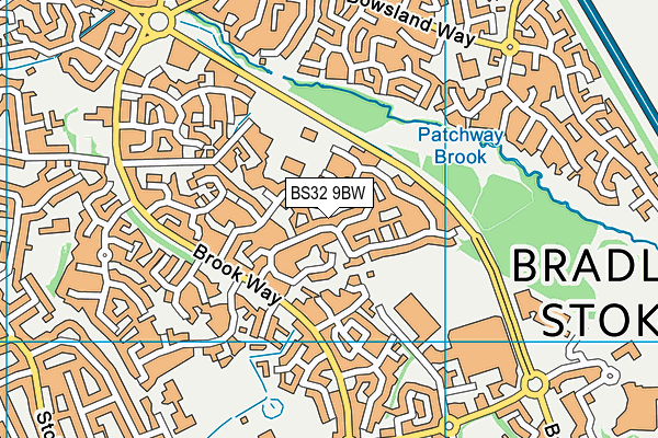 BS32 9BW map - OS VectorMap District (Ordnance Survey)