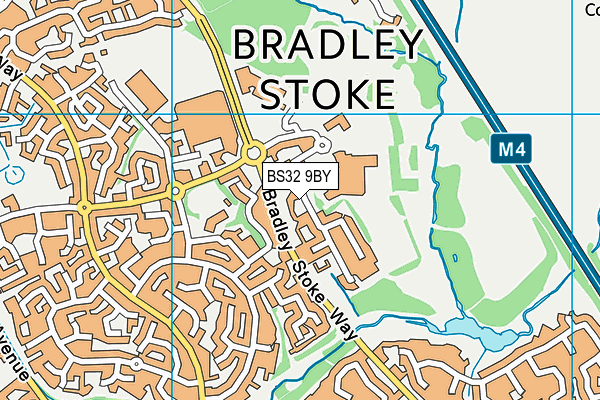 BS32 9BY map - OS VectorMap District (Ordnance Survey)