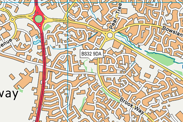 BS32 9DA map - OS VectorMap District (Ordnance Survey)