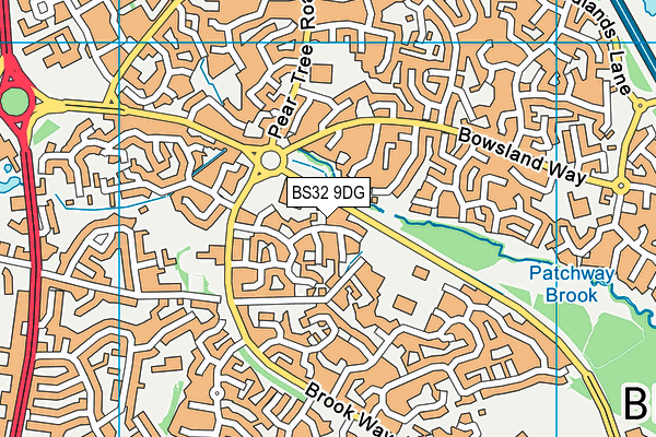 BS32 9DG map - OS VectorMap District (Ordnance Survey)