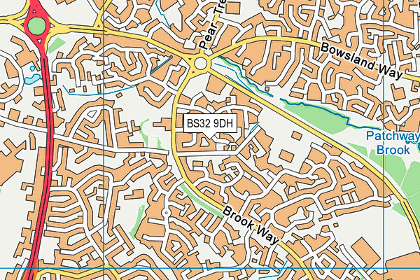 BS32 9DH map - OS VectorMap District (Ordnance Survey)
