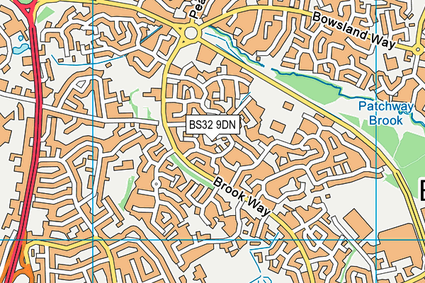 BS32 9DN map - OS VectorMap District (Ordnance Survey)