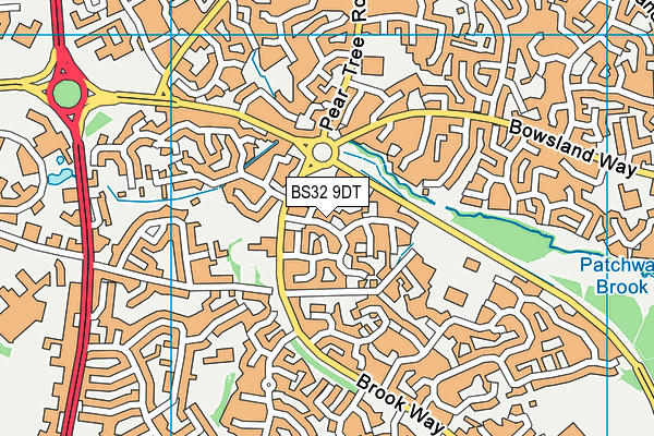 BS32 9DT map - OS VectorMap District (Ordnance Survey)