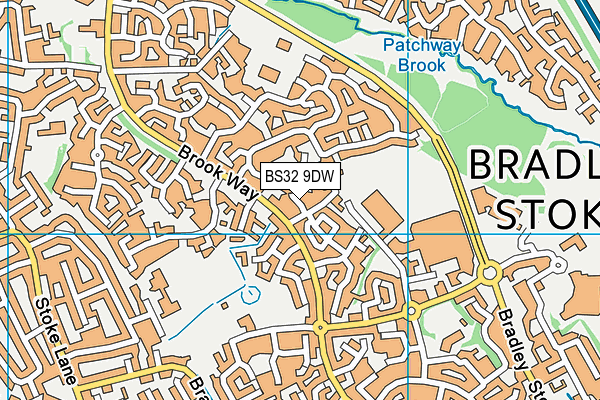 BS32 9DW map - OS VectorMap District (Ordnance Survey)