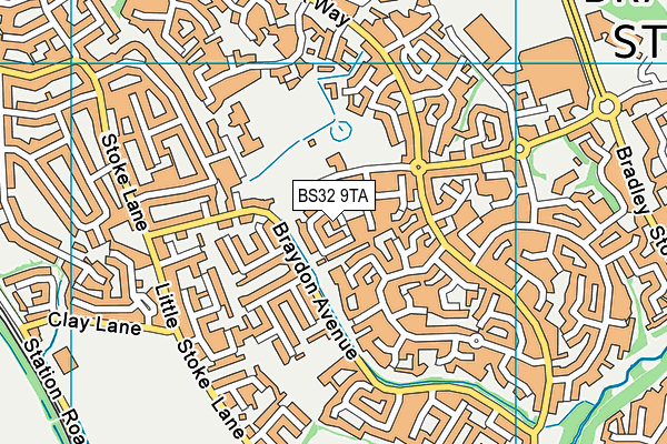 BS32 9TA map - OS VectorMap District (Ordnance Survey)