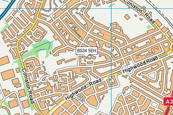 BS34 5EH map - OS VectorMap District (Ordnance Survey)