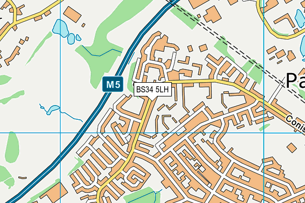 BS34 5LH map - OS VectorMap District (Ordnance Survey)