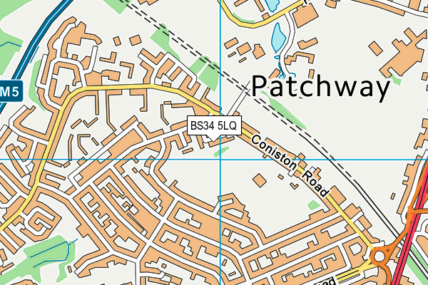 BS34 5LQ map - OS VectorMap District (Ordnance Survey)