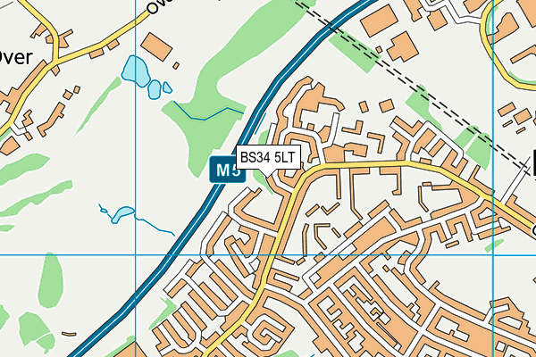 BS34 5LT map - OS VectorMap District (Ordnance Survey)